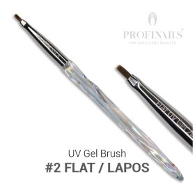 Profinails Aurore Boreale UV Gel Brush #2 Flat / Lapos 