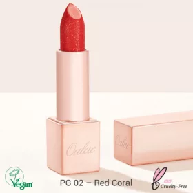   Oulac Infinity Moisture Shine Lipstick ajakrúzs (PG02) Red Coral