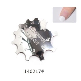 Mosolyvonal sablon fém