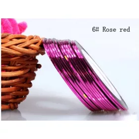 Díszítő csík / szál - rose red