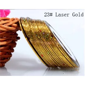 Díszítő csík / szál - laser gold