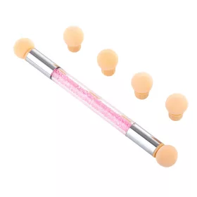   Ombre stick - színátmenetekhez - szivacs ecset + 4db pótfej (pink crystal)