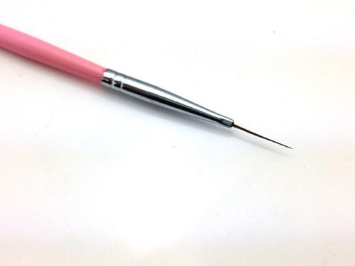 Díszítő ecset -pink- long Nr.0