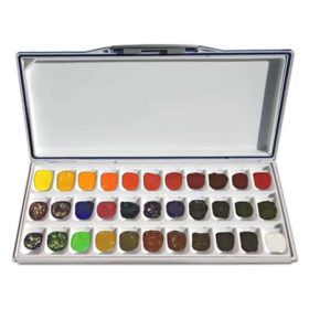 Mijello Akvarellfesték készlet palettában 33x3ml