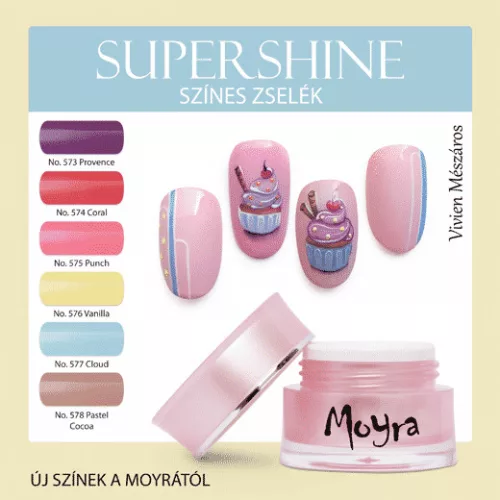 Moyra SuperShine színes zselé - 577 - Cloud