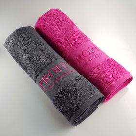   Profinails frottír hímzett törölköző (30x50cm Rózsaszín)
