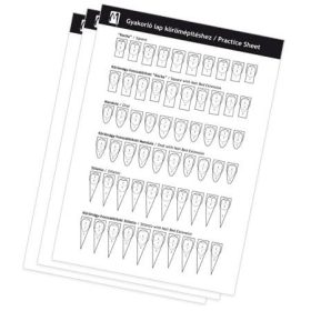 Gyakorló lap körömépítéshez