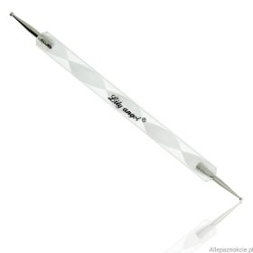 Díszítő tű - fehér