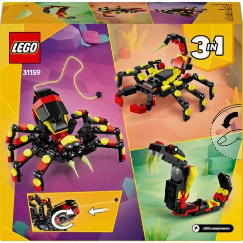 LEGO® Creator 3in1 Vadállatok: Meglepetésekkel teli pók 31159