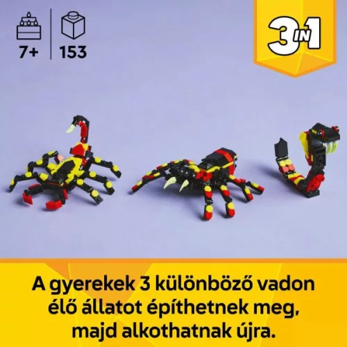 LEGO® Creator 3in1 Vadállatok: Meglepetésekkel teli pók 31159