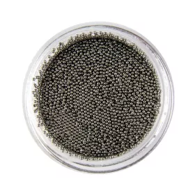 Szórógyöngy / Kaviár - fekete - 0,6 mm (fém)