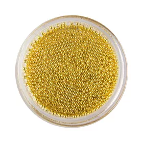 Szórógyöngy / Kaviár - arany - 1mm (fém)