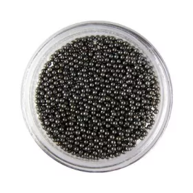 Szórógyöngy / Kaviár - fekete - 1 mm (fém)