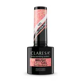 Claresa Brush Easy Gel - Glitter Peach
