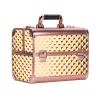Kozmetikai bőrönd / táska - holo rose gold (K105-7H)