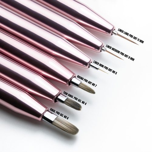 Molly Nails automata zselés ecset rose gold - Oval 10mm (Nr.6)