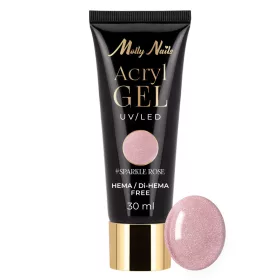 Molly Nails akrilgél - Sparkle Rose 30ml