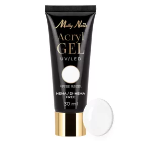 Molly Nails akrilgél - Pure White 30ml