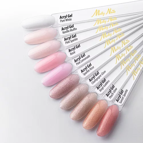 Molly Nails akrilgél - Pure White 30ml