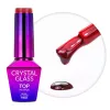 Molly Nails Crystal Glass Top Red  - üveg hatású, piros színű fényzselé