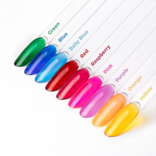 Molly Nails Crystal glass Top Raspberry - üveg hatású, málna színű fényzselé