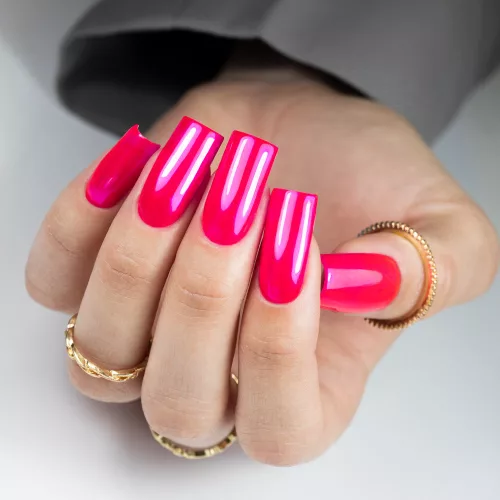 Molly Nails Crystal glass Top Pink - üveg hatású fényzselé