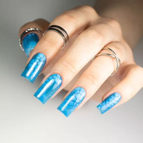 Molly Nails Crystal glass Top Baby Blue - üveg hatású, v.kék színű fényzselé