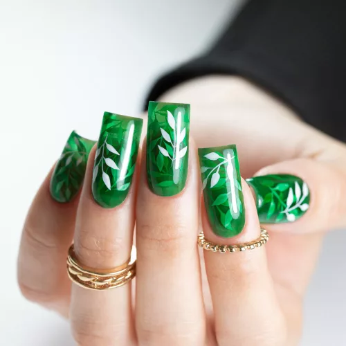 Molly Nails Crystal glass Top Green - üveg hatású, zöld színű fényzselé