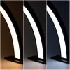 LED kozmetikai lámpa HQ-75X – 35W, íves, árnyékmentes, fekete cirkónia díszítéssel