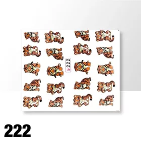 Akril hatású matrica - tigris - 222