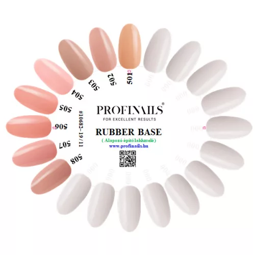 Profinails Rubber Base LED/UV alapozó építõzselé 15g No.506