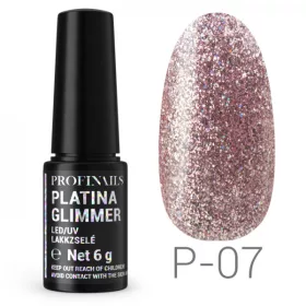 Profinails Platina Glimmer LED/UV lakkzselé P-07