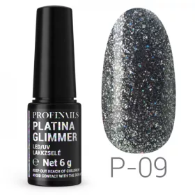 Profinails Platina Glimmer LED/UV lakkzselé P-09