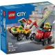 60458 - LEGO City - Pizzásautó vs. tűzoltóautó, versenyautós csomag