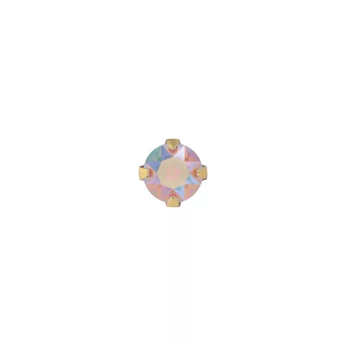 Fülbevaló, Karmos, Cubic Cirkónia, Natúr, Fekete (DLC bevonat) 4mm