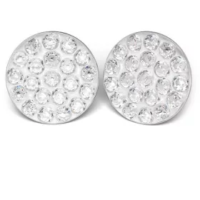 Fülbevaló - crystal - 8mm - natúr színű