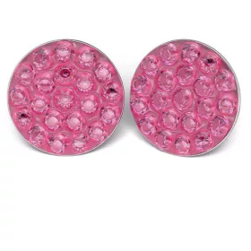 Fülbevaló - Pink - natúr szín