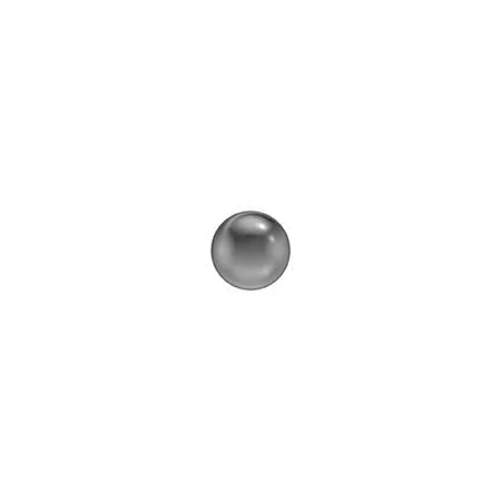 Fülbevaló - Gömb - natúr szín 3mm