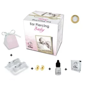 BabyBox - Fülbevaló - crystal kővel - arany szín 2mm