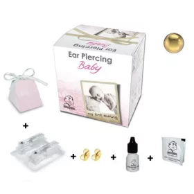 BabyBox - Fülbevaló - gömb - arany szín 2mm