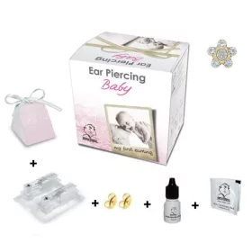   BabyBox - Fülbevaló - margaréta - crystal  kővel - arany szín