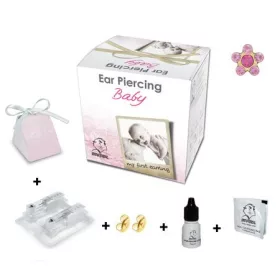   BabyBox - Fülbevaló - rózsaszín & fukszia margareta - arany szín