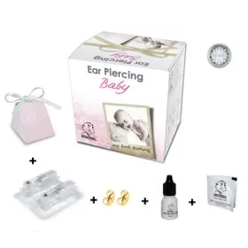 BabyBox - Fülbevaló - crystal kővel - natúr szín 2mm