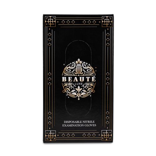 Beaute Luxe nitril kesztyű - pink gyöngyházfényű (M) 50db