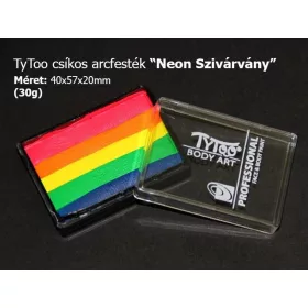   TyToo UV-neon Csíkos arcfesték "Neon Szivárvány" 60g