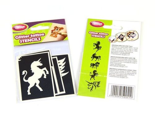 Lányos lovas sablon szett 5 db (CTMS-0017)