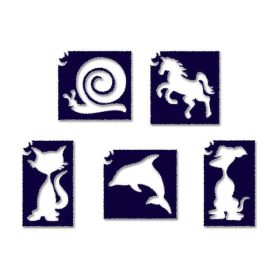 Állatos mini 1 sablon szett 5 db