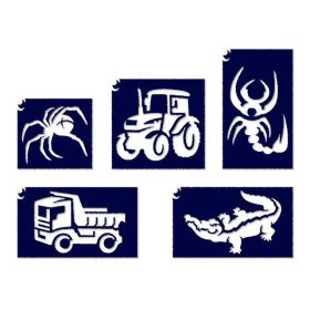 Fiús vegyes 1 sablon szett 5 db (CTMS-0035)