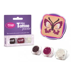 Csillámpor szett 3 x 2,5 ml Barna, Bíbor, Gyémánt