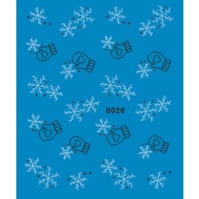 Karácsonyi matrica - D026